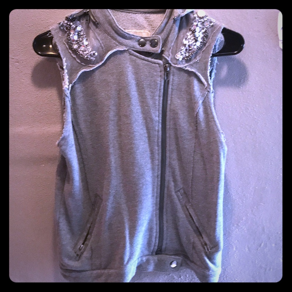 Cotton Bling Grey Vest